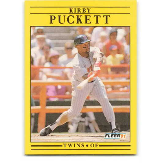 1991 Fleer #623 Kirby Puckett NM-MT Minnesota Twins Baseball Card