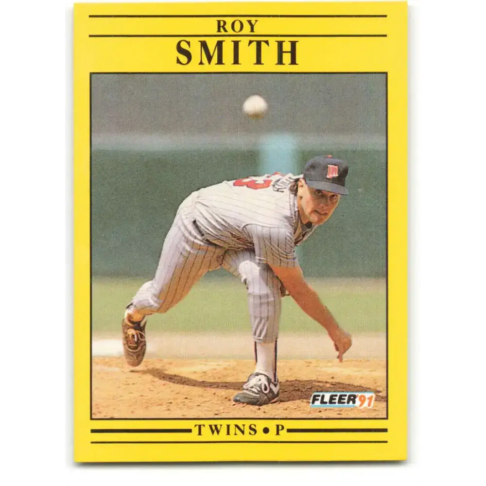1991 Fleer #624 Roy Smith NM-MT Minnesota Twins Baseball Card - Baseball Card Single