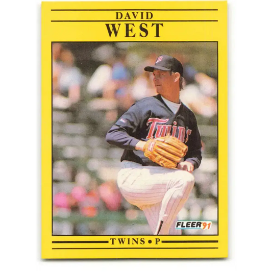 1991 Fleer #627 David West NM-MT Minnesota Twins Baseball Card