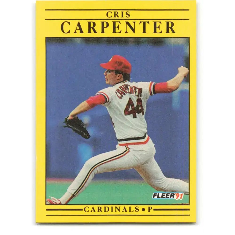 1991 Fleer #628 Cris Carpenter NM-MT St. Louis Cardinals Baseball Card - Baseball Card Single