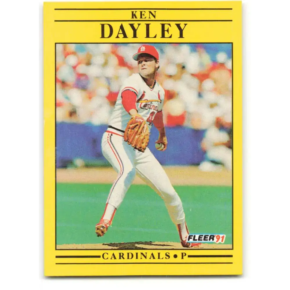 1991 Fleer #630 Ken Dayley NM-MT St. Louis Cardinals Baseball Card - Baseball Card Single
