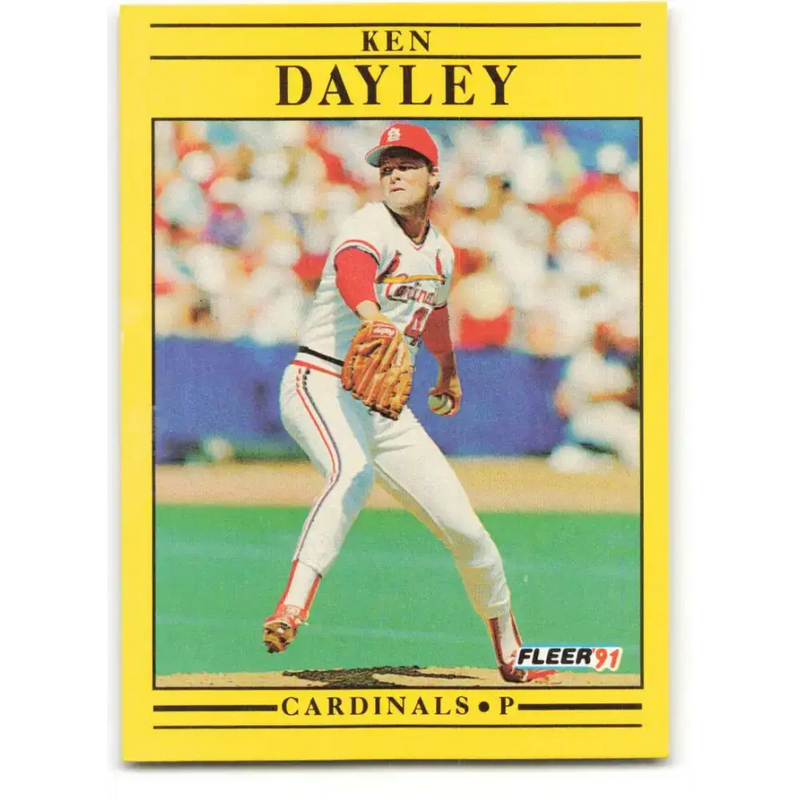 1991 Fleer #630 Ken Dayley NM-MT St. Louis Cardinals Baseball Card - Baseball Card Single