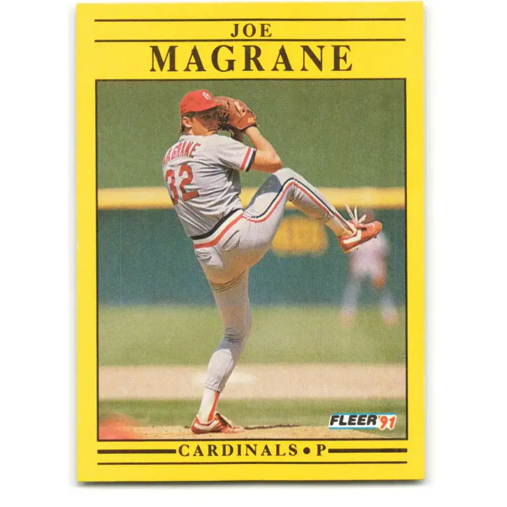 1991 Fleer #638 Joe Magrane NM-MT St. Louis Cardinals Baseball Card - Baseball Card Single
