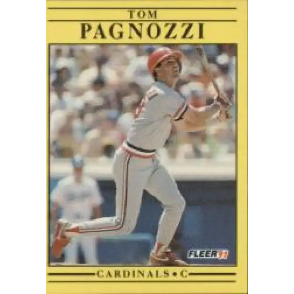 1991 Fleer #641 Tom Pagnozzi NM-MT St. Louis Cardinals Baseball Card - Baseball Card Single
