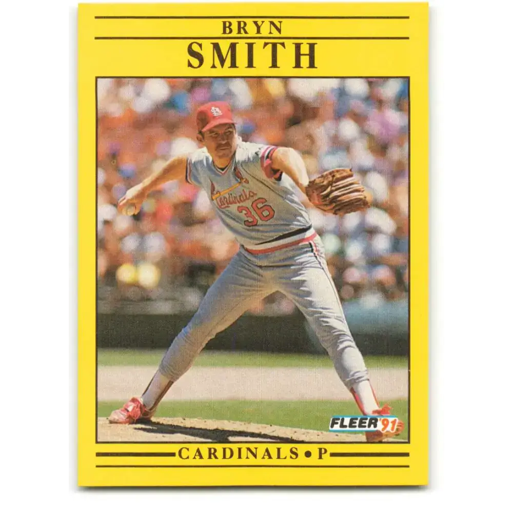1991 Fleer #644 Bryn Smith NM-MT St. Louis Cardinals Baseball Card - Baseball Card Single