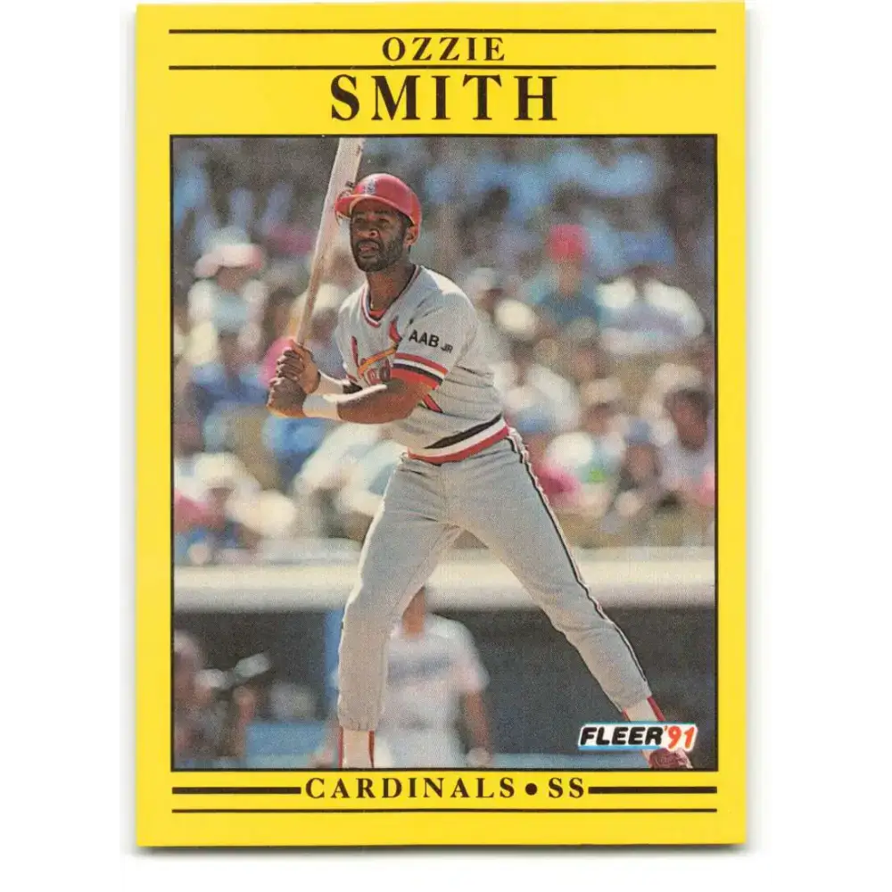 1991 Fleer #646 Ozzie Smith NM-MT St. Louis Cardinals Baseball Card - Baseball Card Single
