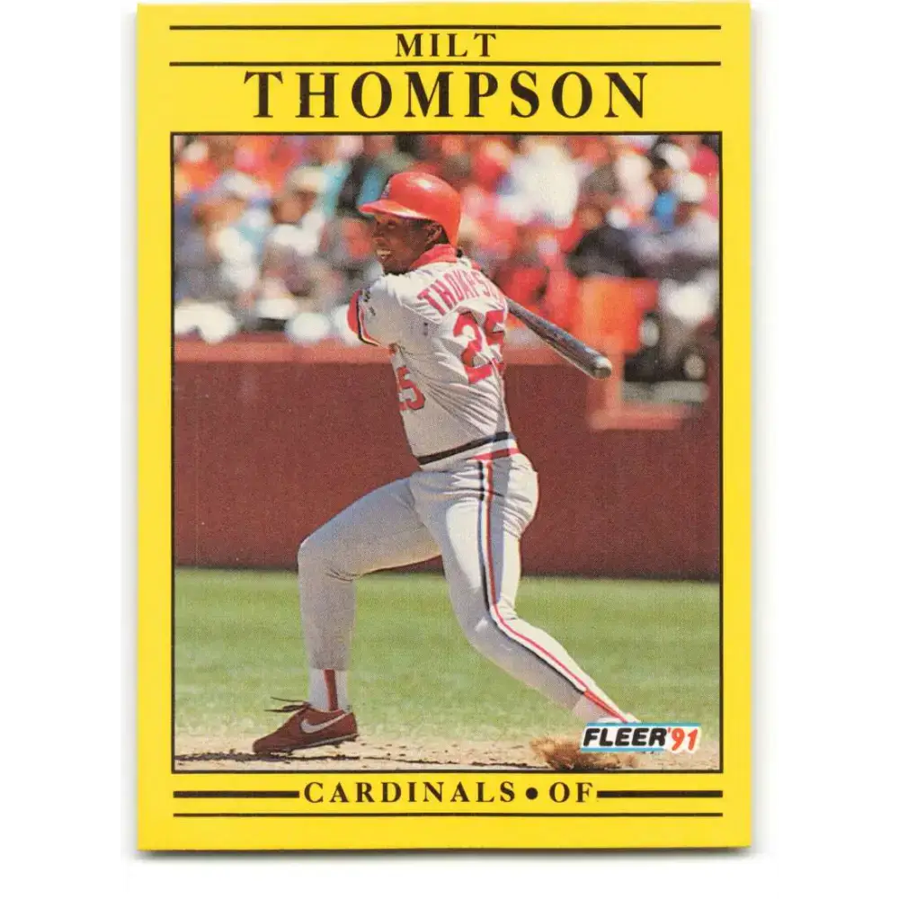 1991 Fleer #649 Milt Thompson NM-MT St. Louis Cardinals Baseball Card