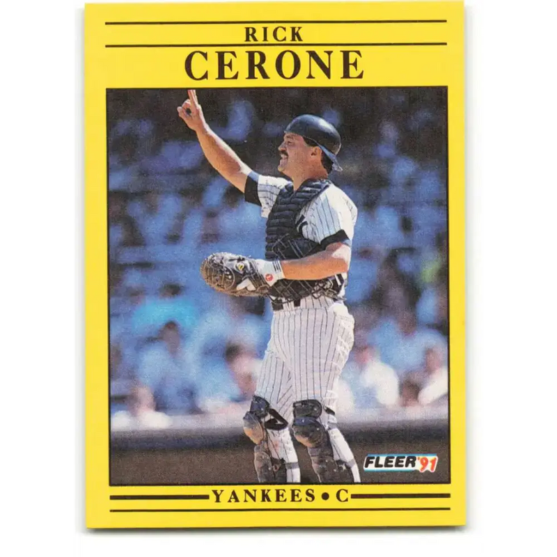 1991 Fleer #660 Rick Cerone NM-MT New York Yankees Baseball Card