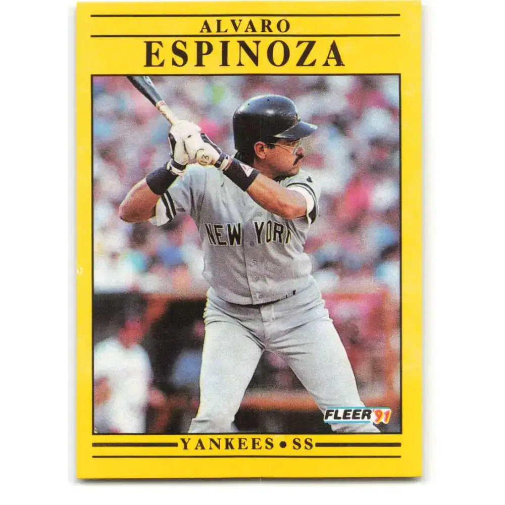 1991 Fleer #662 Alvaro Espinoza NM-MT New York Yankees Baseball Card