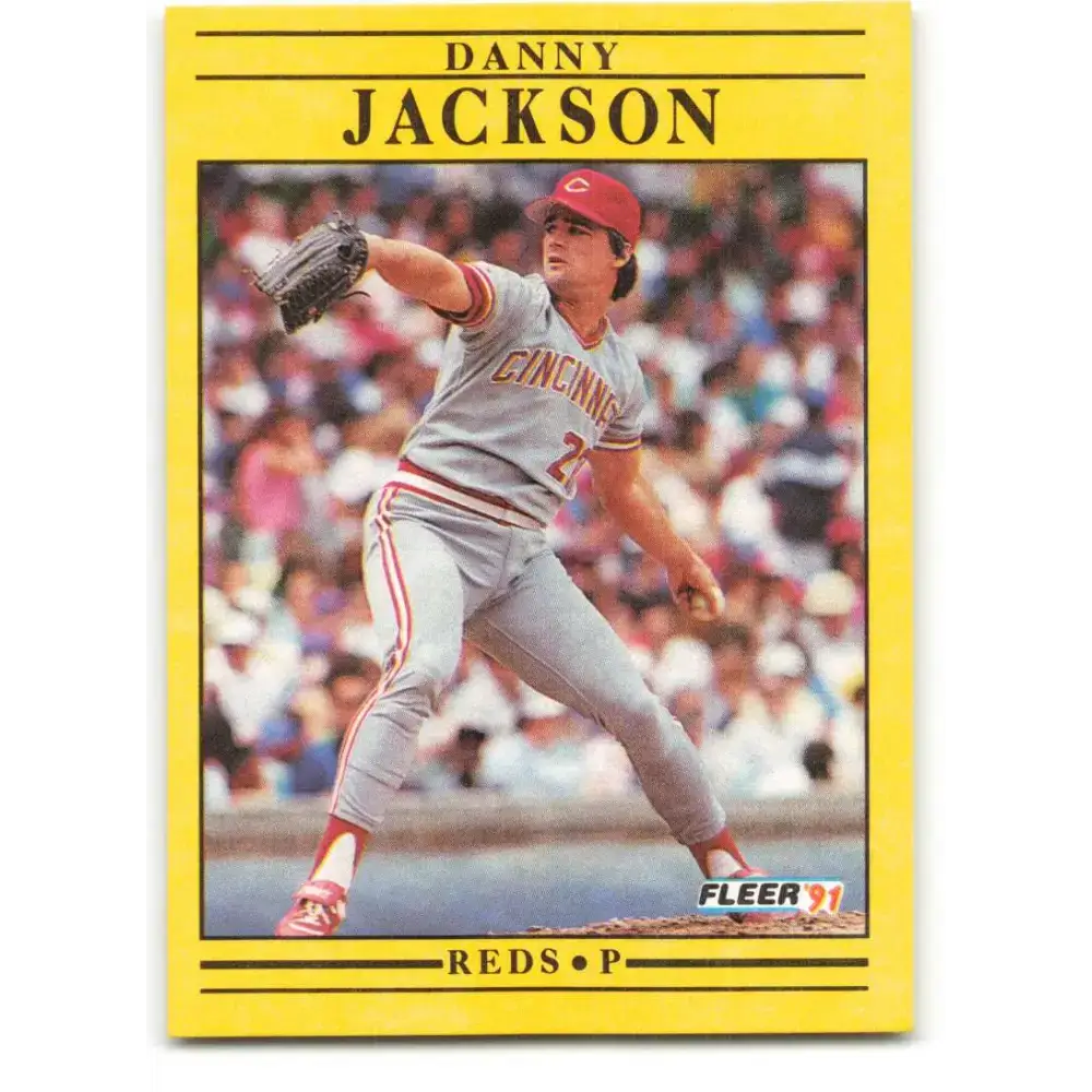1991 Fleer #67 Danny Jackson NM-MT Cincinnati Reds Baseball Card - Baseball Card Single
