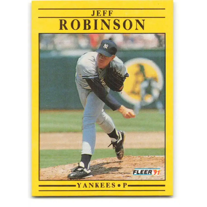 1991 Fleer #678 Jeff Robinson NM-MT New York Yankees Baseball Card