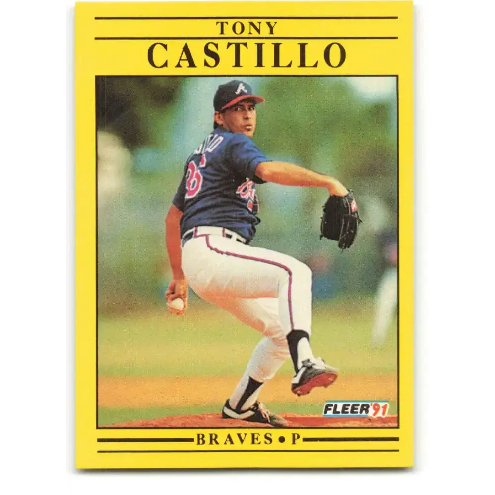 1991 Fleer #685 Tony Castillo NM-MT Atlanta Braves Baseball Card - Baseball Card Single