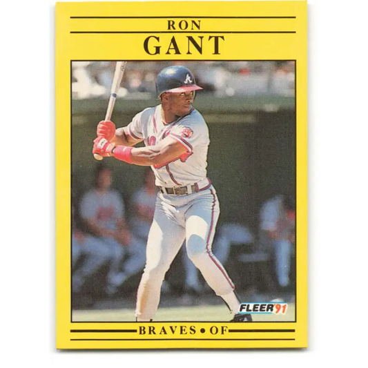 1991 Fleer #688 Ron Gant NM-MT Atlanta Braves Baseball Card
