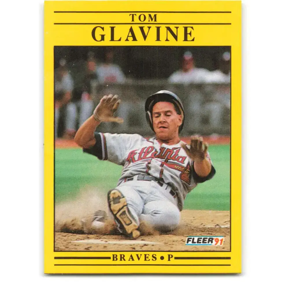 1991 Fleer #689 Tom Glavine NM-MT Atlanta Braves Baseball Card