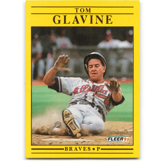 1991 Fleer #689 Tom Glavine NM-MT Atlanta Braves Baseball Card