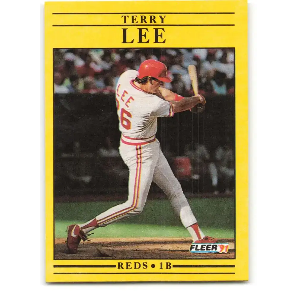 1991 Fleer #70 Terry Lee NM-MT RC Rookie Cincinnati Reds Baseball Card