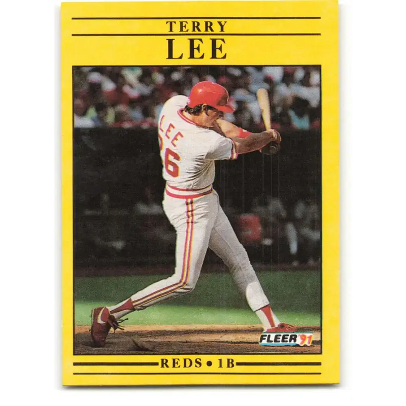 1991 Fleer #70 Terry Lee NM-MT RC Rookie Cincinnati Reds Baseball Card