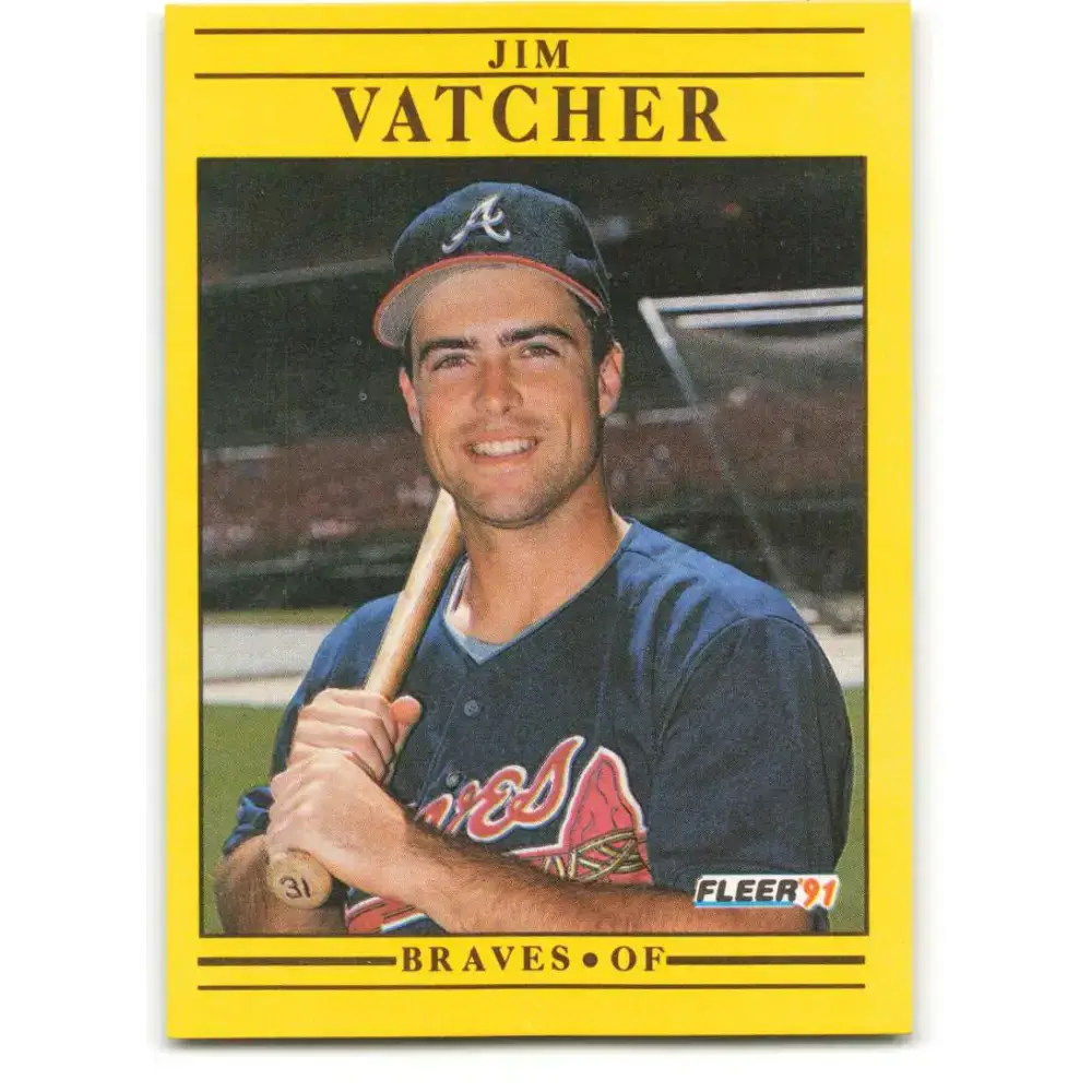 1991 Fleer #708 Jim Vatcher NM-MT RC Rookie Atlanta Braves Baseball Card