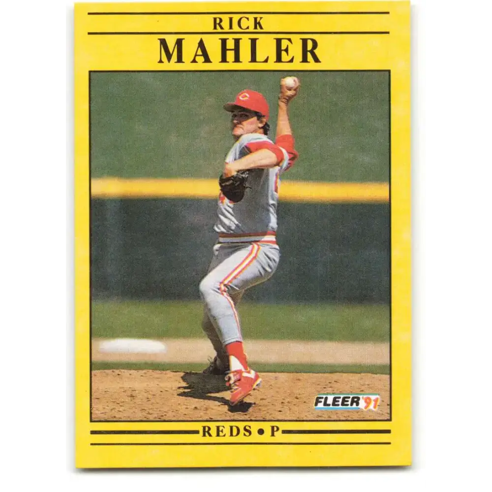 1991 Fleer #71 Rick Mahler NM-MT Cincinnati Reds Baseball Card - Baseball Card Single