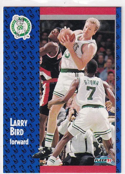1991 FLEER #8 LARRY BIRD- BOSTON CELTICS - Basketball Card Single