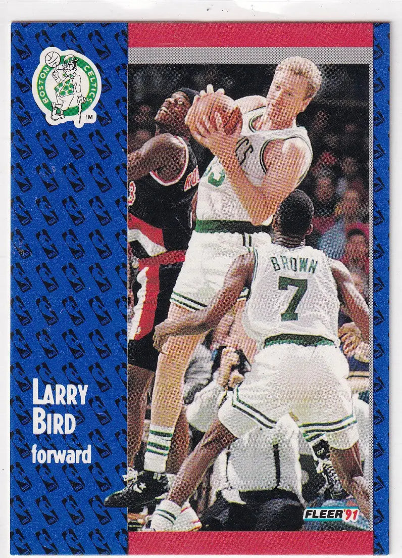1991 FLEER #8 LARRY BIRD- BOSTON CELTICS - Basketball Card Single