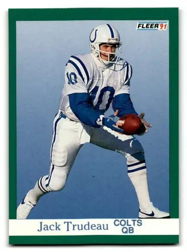 1991 Fleer #86 Jack Trudeau Indianapolis Colts Football Cards NM Nea ID:60511 - Football Card Single