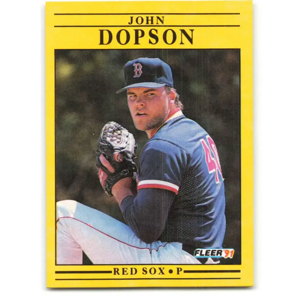 1991 Fleer #92 John Dopson NM-MT Boston Red Sox Baseball Card - Baseball Card Single