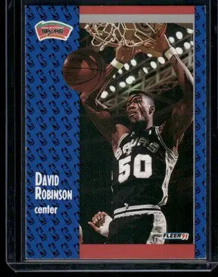 1991 Fleer Basketball David Robinson #187 Basketball - Basketball Card Single