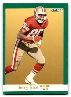 1991 Fleer Football Jerry Rice #363 San Francisco 49ers - Football Card Single