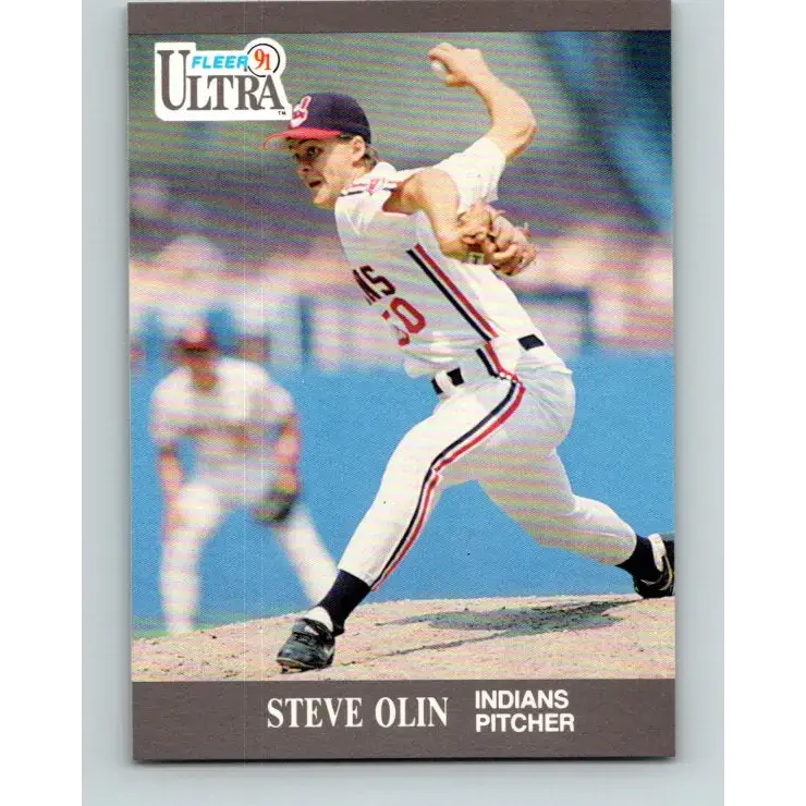 1991 Fleer Ultra #116 Steve Olin UER NM-MT Cleveland Indians Baseball Card - Baseball Card Single