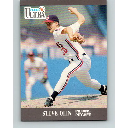 1991 Fleer Ultra #116 Steve Olin UER NM-MT Cleveland Indians Baseball Card - Baseball Card Single
