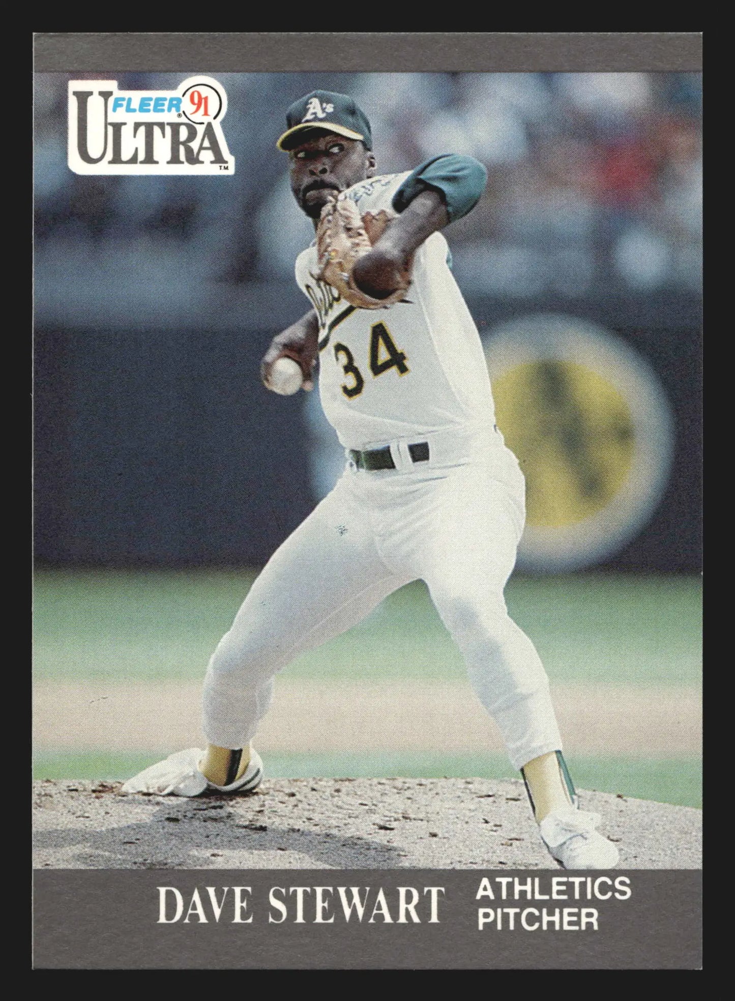 1991 Fleer Ultra #254 Dave Stewart Oakland Athletics - Baseball Card Single