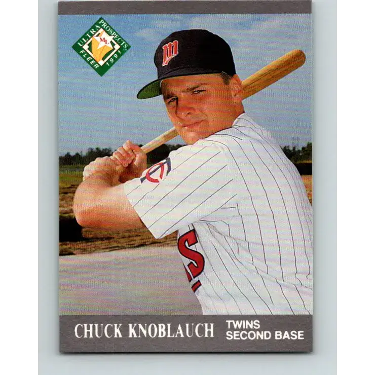 1991 Fleer Ultra #382 Chuck Knoblauch MLP NM-MT Minnesota Twins Baseball Card - Baseball Card Single