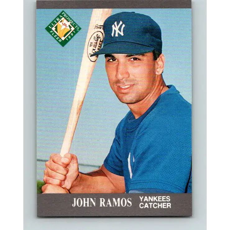 1991 Fleer Ultra #385 John Ramos MLP NM-MT RC Rookie New York Yankees Baseball Card - Baseball Card Single