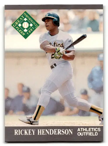 1991 Fleer Ultra #393 Rickey Henderson EX/NM Athletics EP ID:63360 - Baseball Card Single