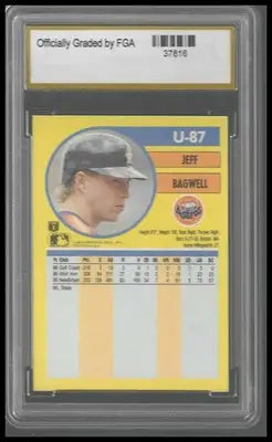 1991 Fleer Update #U-87 Jeff Bagwell FGA GEM/MT 10 - Baseball Card Single