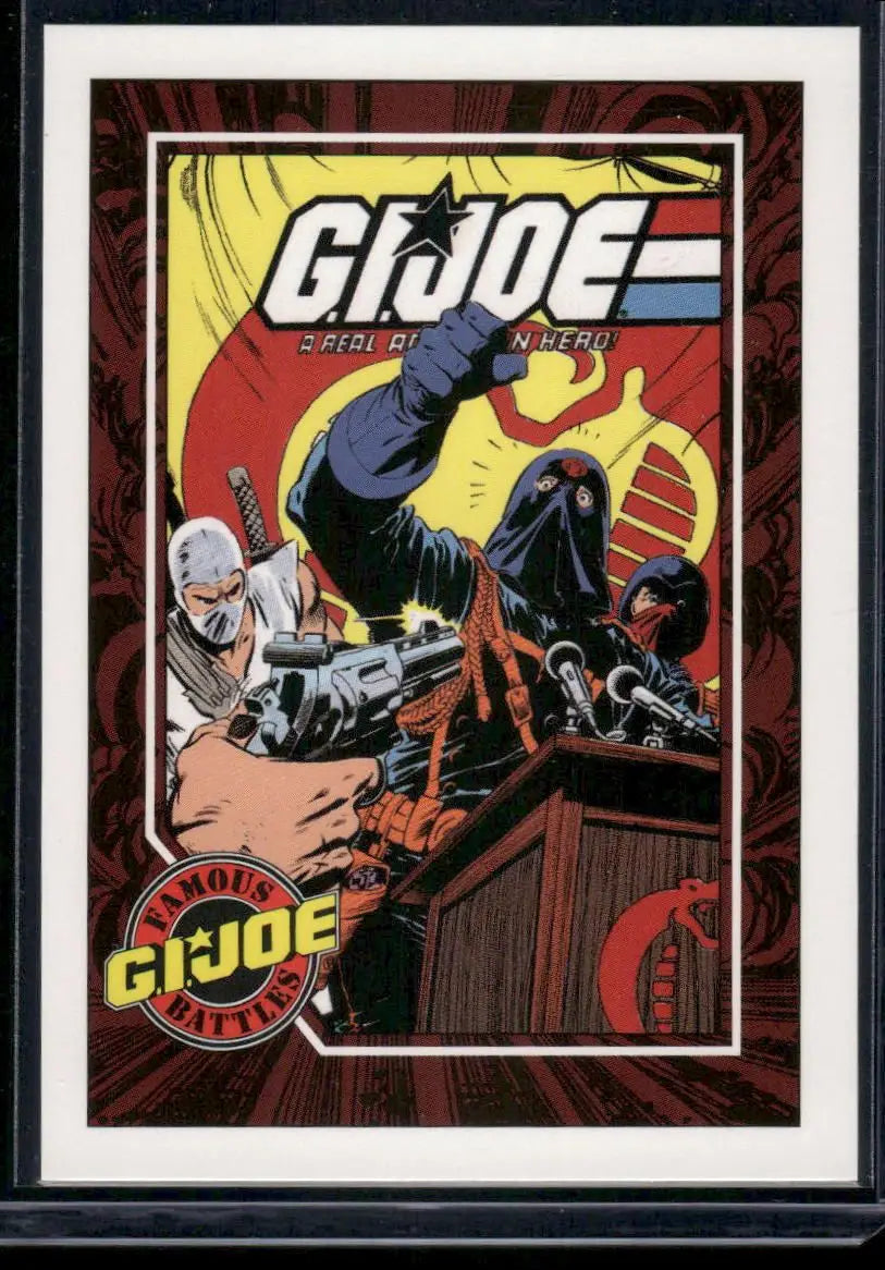 1991 Impel G.I. Joe Series 1 Hawk Storm Shadow Cobra Commander Battles #167 - Non-Sports Card Single