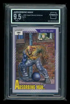 1991 Impel Marvel Universe Absorbing Man #74 Arena Club 9.5 - Marvel Card Single