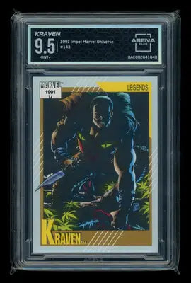 1991 Impel Marvel Universe Kraven #143 Arena Club 9.5 - Marvel Card Single