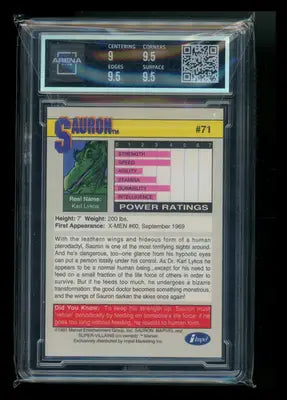 1991 Impel Marvel Universe Sauron #71 Arena Club 9.5 - Marvel Card Single