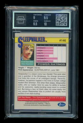 1991 Impel Marvel Universe Sleepwalker #146 Arena Club 9.5 - Marvel Card Single