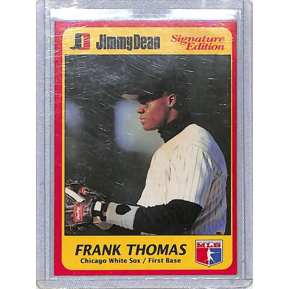 1991 Jimmy Dean Signature Edition #9 Frank Thomas NM-MT Chicago White Sox Baseball Card - Baseball Card Single