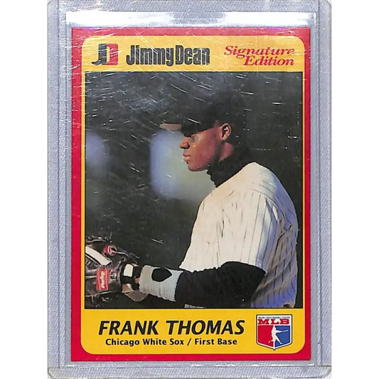 1991 Jimmy Dean Signature Edition #9 Frank Thomas NM-MT Chicago White Sox Baseball Card - Baseball Card Single