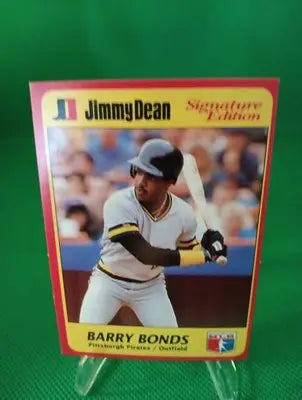 1991 Jimmy Dean Signature Edition Barry Bonds #4. Pirates. EX - Baseball Card Single