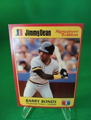 1991 Jimmy Dean Signature Edition Barry Bonds #4. Pirates. EX - Baseball Card Single
