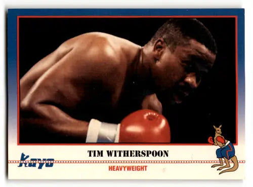 Original gloss Tim Witherspoon boxing card from 1991 Kayo #54 simply sandoval ID 64686