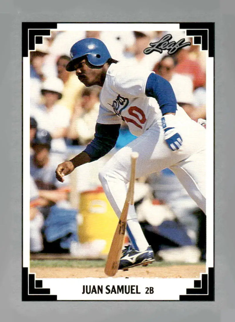1991 Leaf #10 Juan Samuel - Baseball Card Single