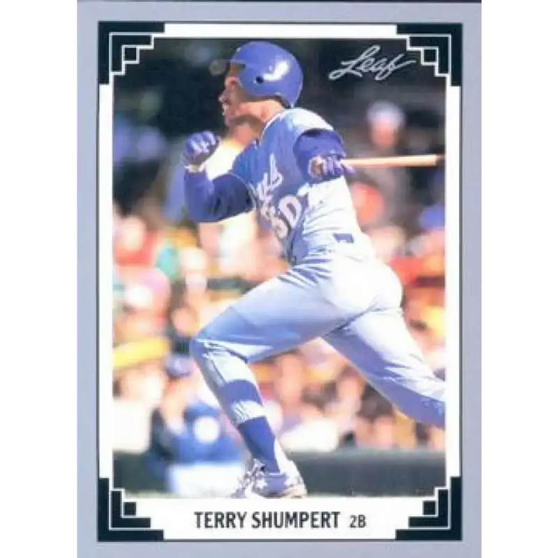 1991 Leaf #104 Terry Shumpert NM-MT Kansas City Royals Baseball Card - Baseball Card Single