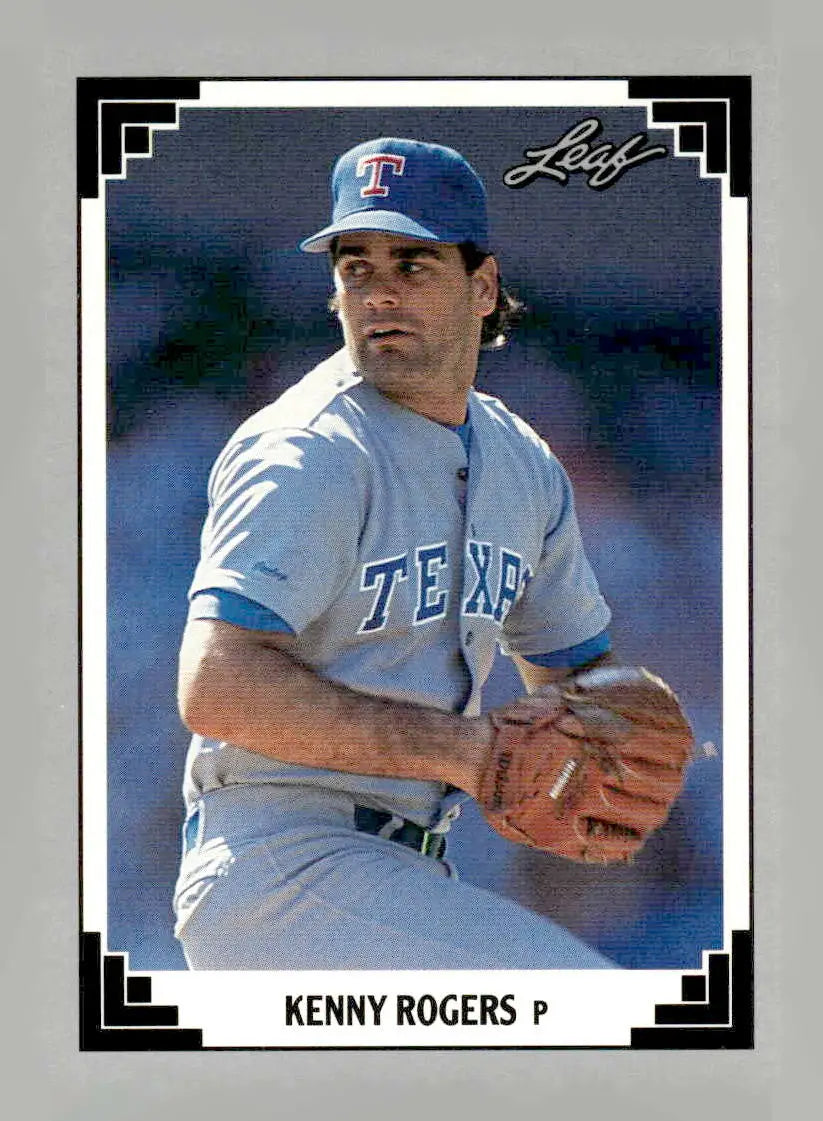 1991 Leaf #105 Kenny Rogers - Baseball Card Single