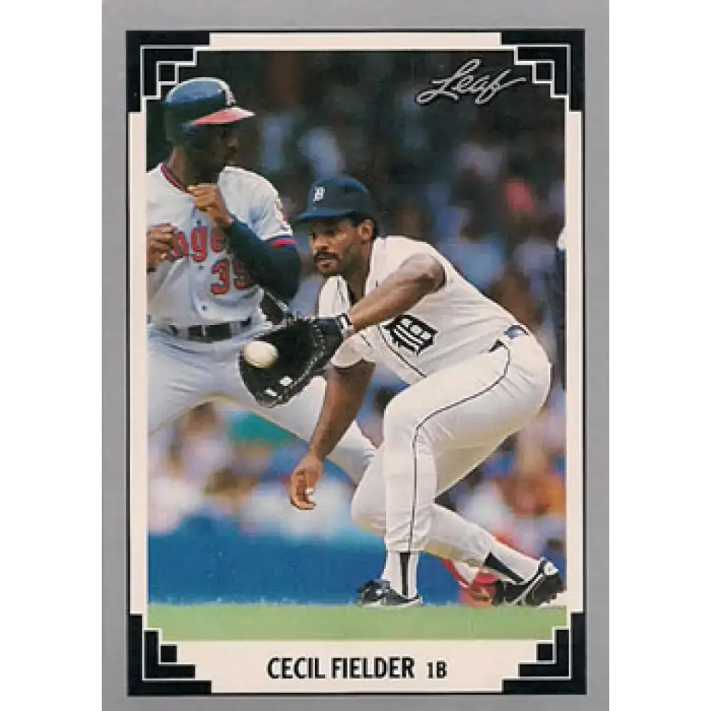 1991 Leaf #106 Cecil Fielder NM-MT Detroit Tigers Baseball Card - Baseball Card Single